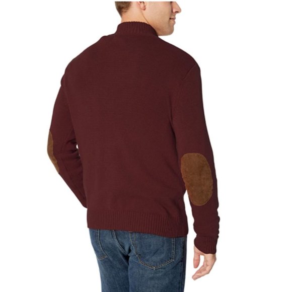 Chaps Mens Classic Fit Cotton Button Mock Sweater - Picture 2 of 16